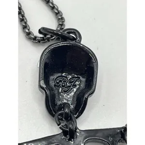 Betsey Johnson Glow In The Dark Adjustable Halloween Skeleton Necklace Goth thumbnail 6