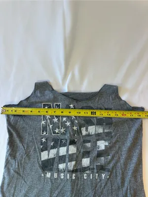 Gray Nashville Music City Racerback Tank Top thumbnail 3