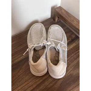 Hey Dude Wendy Sox Stone White Women 8 Moccasin Loafer Slip On Shoes 121410705 thumbnail 7