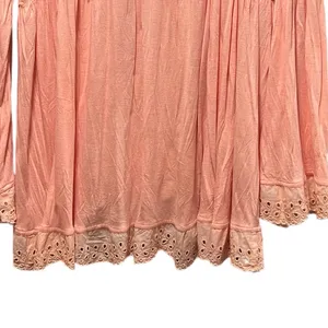 Free People Sea Of Love‎ Eyelet Blouse Size Small Sun Blush thumbnail 10
