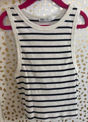 ZARA Top Tank Ribbed thumbnail 1