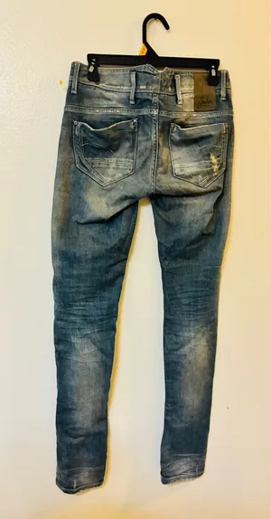 G-Star Raw Jeans W28 L34 Womens Blue Distressed Midge Colt Skinny Gstar G star thumbnail 4