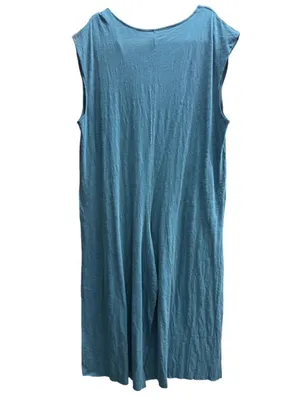 Natural Life Teal Blue Wide Leg Sleeveless Lounge Jumpsuit S/M thumbnail 2