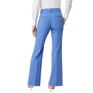 Ann Taylor Womens Jayne Straight Leg Trouser Pants Blue Size 4 Career Office thumbnail 2