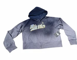 New Era Milwaukee Brewers Full Zip Hoodie Women’s Large NWT thumbnail 1