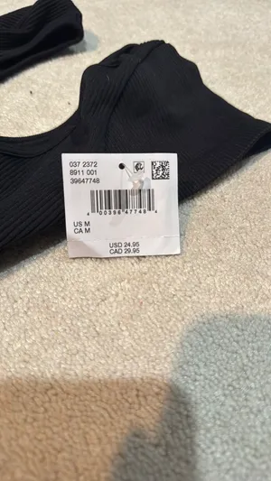 American Eagle Bodysuit Ribbed Black thumbnail 2