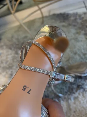 Stunning silver heels size 7.5 🩷 thumbnail 8
