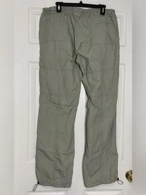 Las Olas Utility Women's Cargo Pants Sage Green Y2K Gorpcore Aesthetic Size 14 thumbnail 5