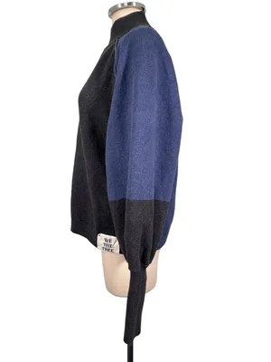 Free People We the Free Dayton Pullover in Cosmic Blue Size Medium thumbnail 4