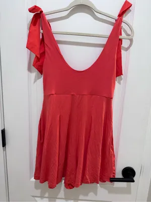 Blogilates Sweetheart Romper Spicy Orange- size Small thumbnail 4