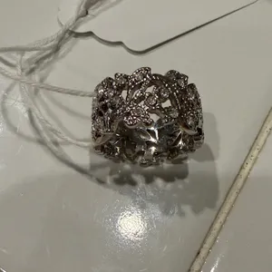 Source Unknown Elegant Silver Toned Leaf Design Ring thumbnail 2