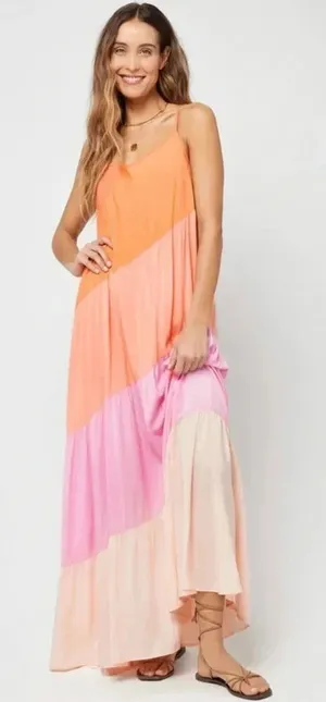 🌊 L*Space “Leona” Tiered Maxi Dress – Blue Ombre Size S‎ NWT ☀️💙 thumbnail 1