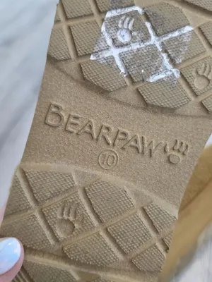 Bearpaw snuggle martis Womens Teddy Fur Slip-Ons Size 10 winter comfortable thumbnail 4