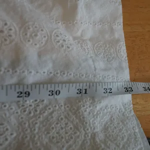 Madewell Eyelet Ruffle Mini‎ Dress 8 White Cutout Cotton Summer Boho Romantic thumbnail 16