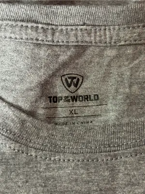 Top of the World Gray Tee with Navy LOCAL Graphic thumbnail 2