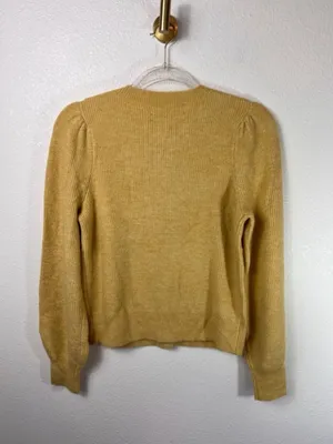 LOFT Soft Fuzzy Knit Button-Down Cardigan Size S thumbnail 3