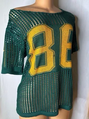 Dark green knitted jersey thumbnail 1