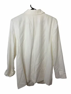Loft Women's Double-Breasted White Linen Blend Blazer NWT thumbnail 2