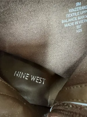 Nine West Zeran Knee High Boots Brown faux suede Size 9 Block Heel Full Zip fall thumbnail 7