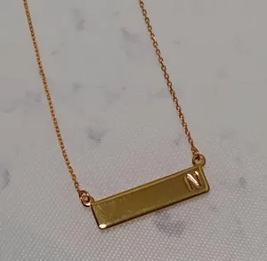 BaubleBar N Nameplate Necklace thumbnail 1