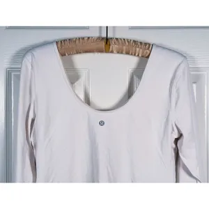 Lululemon Align Long Sleeve Shirt Size 10 White Yoga Athletic Workout Fitness thumbnail 5