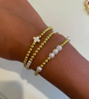 Gold Stackable Bracelets thumbnail 1