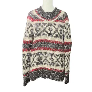 Free People Fair Isle Boho Wool Blend Sweater Size XS thumbnail 2