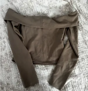 Abercrombie Off-The-Shoulder Top Gray XS thumbnail 6
