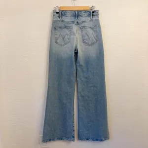 Mother Superior The Hustler Roller Sneak Jeans 26 I Confess Wide Leg Light Wash thumbnail 5