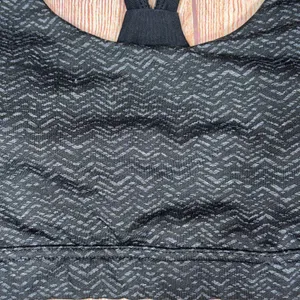 Dip Black Patterned Sports Bra thumbnail 2