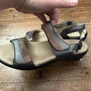 SAS strappy gray copper ortho sling back contour 8.5 sandals thumbnail 6