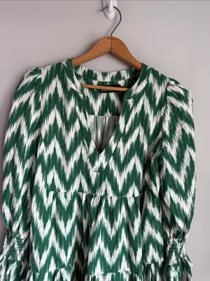 TUCKERNUCK Pomander Place green IKAT Kenzo Dress Small thumbnail 5