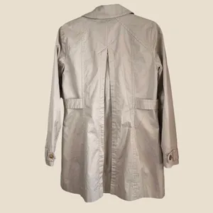 Tommy Hilfiger Women Size M‎ Beige Double Breasted Trench Raincoat Jacket Preppy thumbnail 4