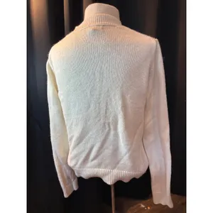 Banana Republic Womens Cream‎ Cotton Blend Crew Neck Sweater S 518842-05 HO19 thumbnail 6