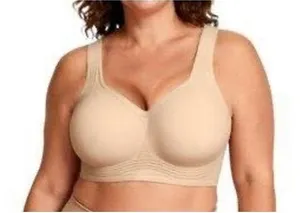 LetsJoli Jelly Bra Women Large Beige NWT Wireless Push Up Full Coverage Support thumbnail 1