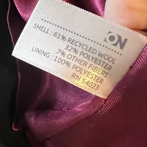 Old Navy Black Double-Breasted Belted Coat Size Small thumbnail 4