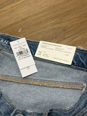American Eagle Size 12 baggy mom jeans super high rise thumbnail 10