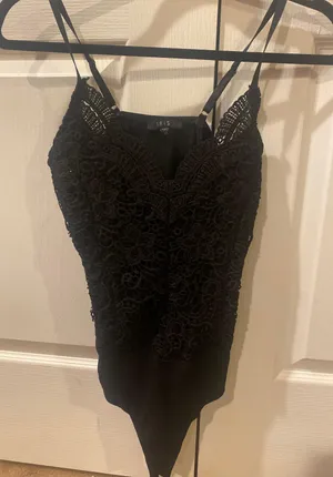 Iris Lace Bodysuit Black Size M thumbnail 1