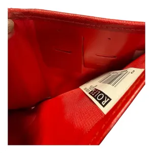 Vintage Rolfs Red Calfskin Leather Wallet | Coin Purse | Snap Closure thumbnail 12