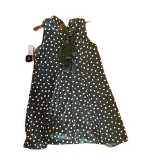 Casual polka dot dress Black thumbnail 4