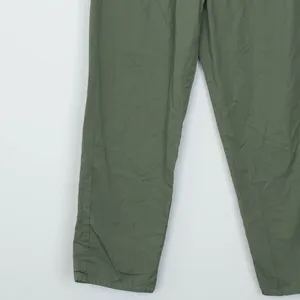 Zara Womens Pleated High Waisted Straight‎ Leg Pants Size S Green Grunge Preppy thumbnail 3