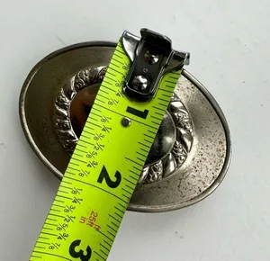 Vtg Belt Buckle Cowboy Boots Nickel Plated 90’s Western Rodeo Cowgirl Silver‌ thumbnail 2