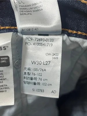 Levi’s Ribcage Straight Ankle Jeans 30 Dark Indigo thumbnail 7