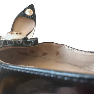 Tory Burch Melody‎ Pointed Toe Patent Flats Black 8 thumbnail 11