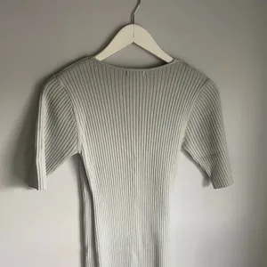 Coquette Baby Blue Knit Short‎ Sleeve Wrap Sweater Dress Bodycon sz Small Office thumbnail 7