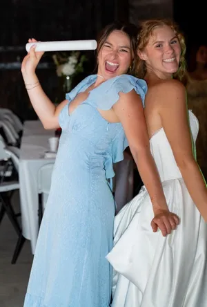 Light Blue Satin Lulus Dress thumbnail 1