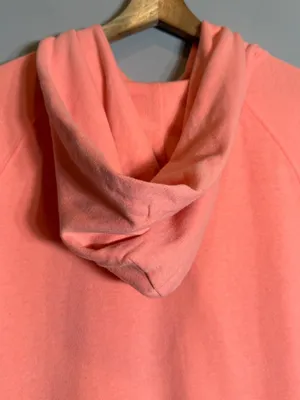 Vintage Y2K Gap Hooded Full Zip Sweatshirt Womens Medium Orange Spell Out Lounge thumbnail 11