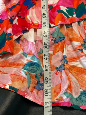 Abel the Label floral print dress with smocked waist and a high-low hem size M thumbnail 12