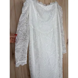 NWT Lulus Beloved Promise White Lace Off Shoulder Mermaid Maxi Dress Bridal XL thumbnail 7
