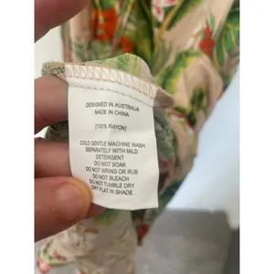 Label of Love Tropical Print A-Line Tassel Maxi Dress Sz Med thumbnail 14